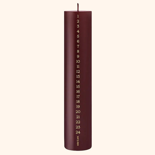 Blok kalenderlys - No. 44/2 | DEEP WINE