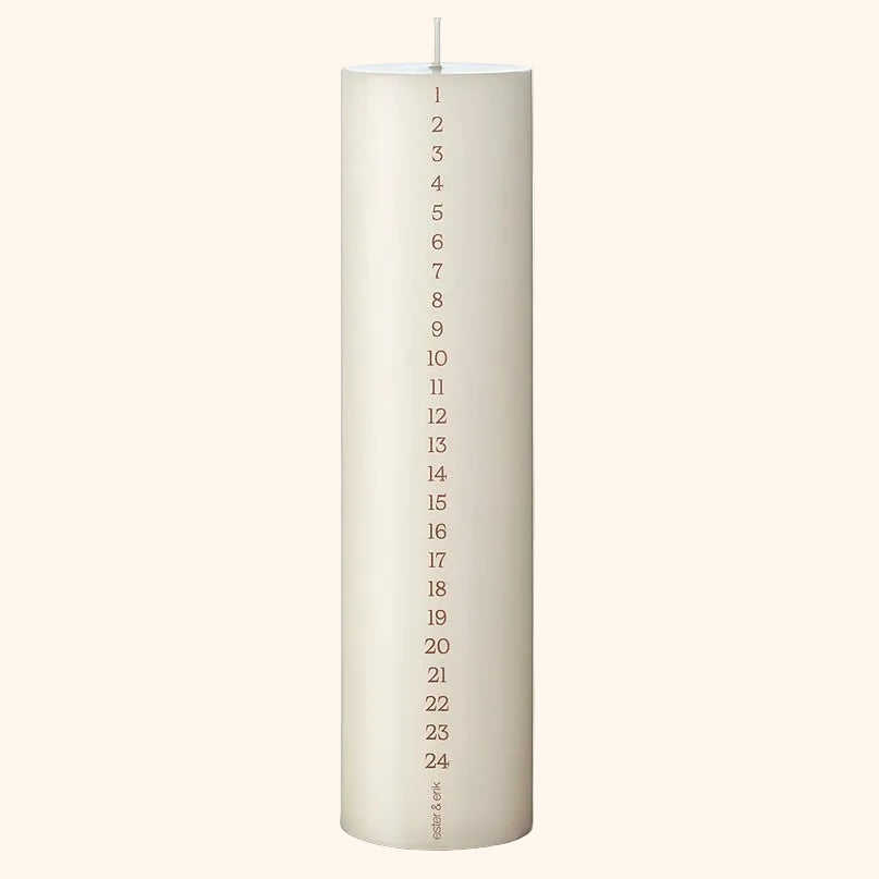Blok kalenderlys - No. 06 | IVORY