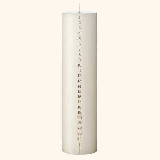 Blok kalenderlys - No. 06 | IVORY