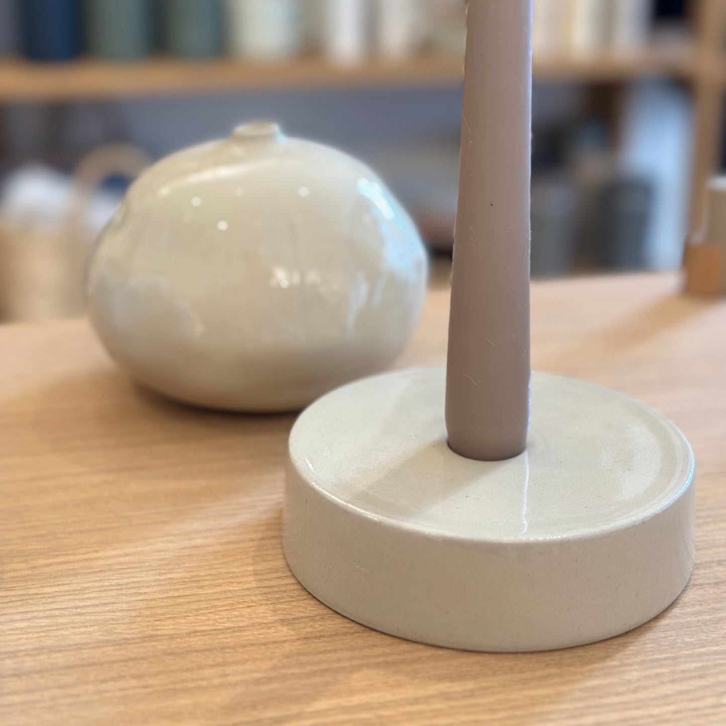 Candleholder, hvid - Viki Weiland