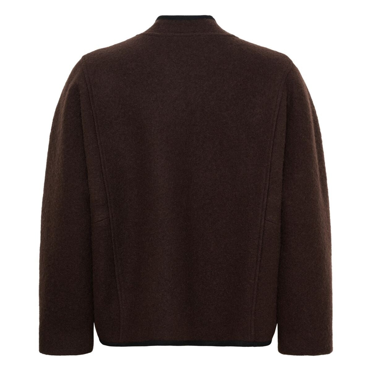HILL LS WOOL JACKET - DEMITASSE