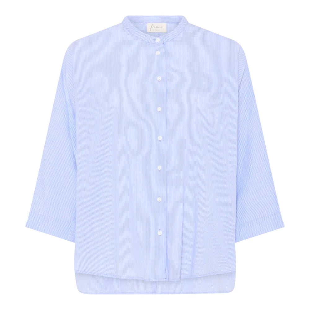 Seoul Short Shirt, Baby Lavender Stripe - Frau