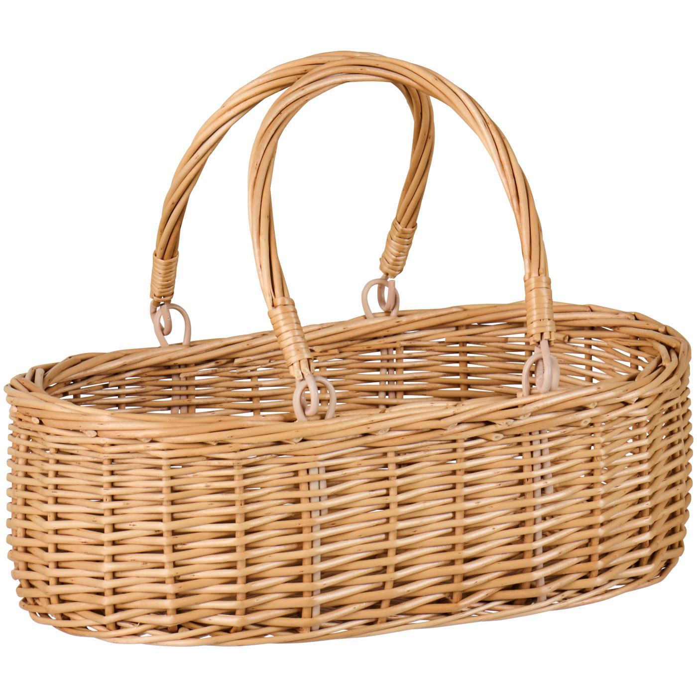 Kurv oval m/2 bevægelige hanke