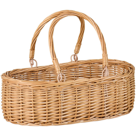 Kurv oval m/2 bevægelige hanke