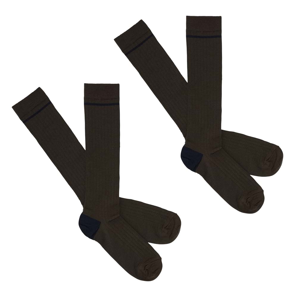 Knee Stockings, chocolate - FUB