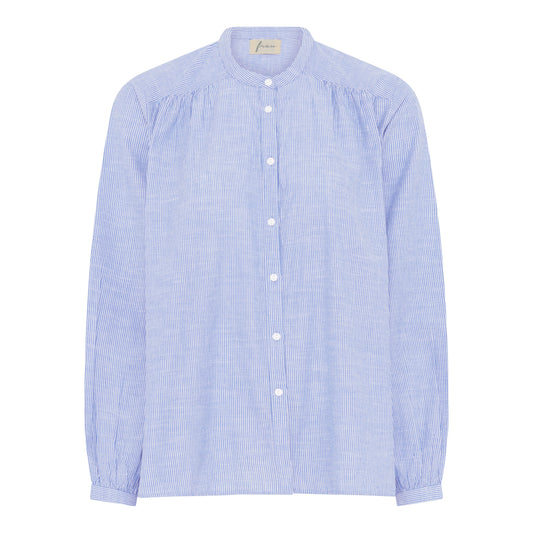 Florence Ls Shirt, Baby lavender Stripe - FRAU