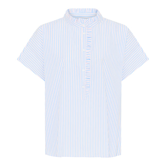 Colombo Frill Top BC, Blue Cameo Stripe - Frau