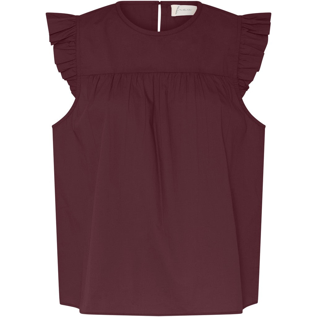 Stockholm top, Red Mahogany - Frau