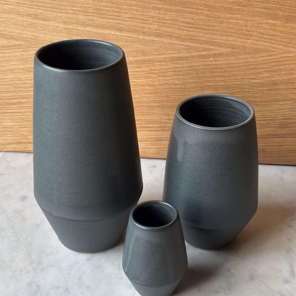 Oda Garten Vase, Medium, Blå - Julie Damhus