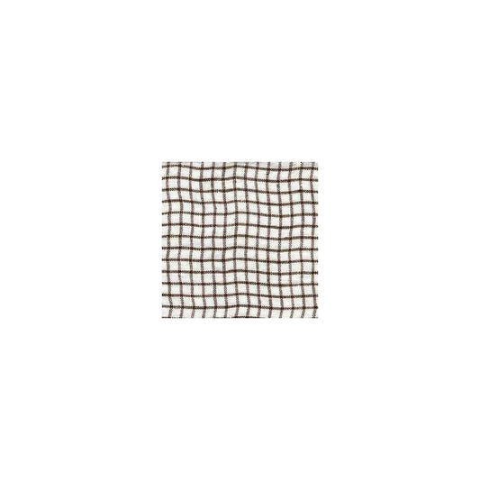 Hørpude, 65x65, Brown Checks - Linge Particulier