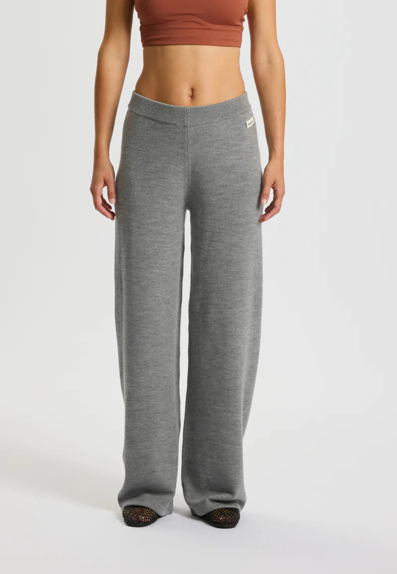 Wool Pants Keep Me, Light Melange Grey - Rethinkit