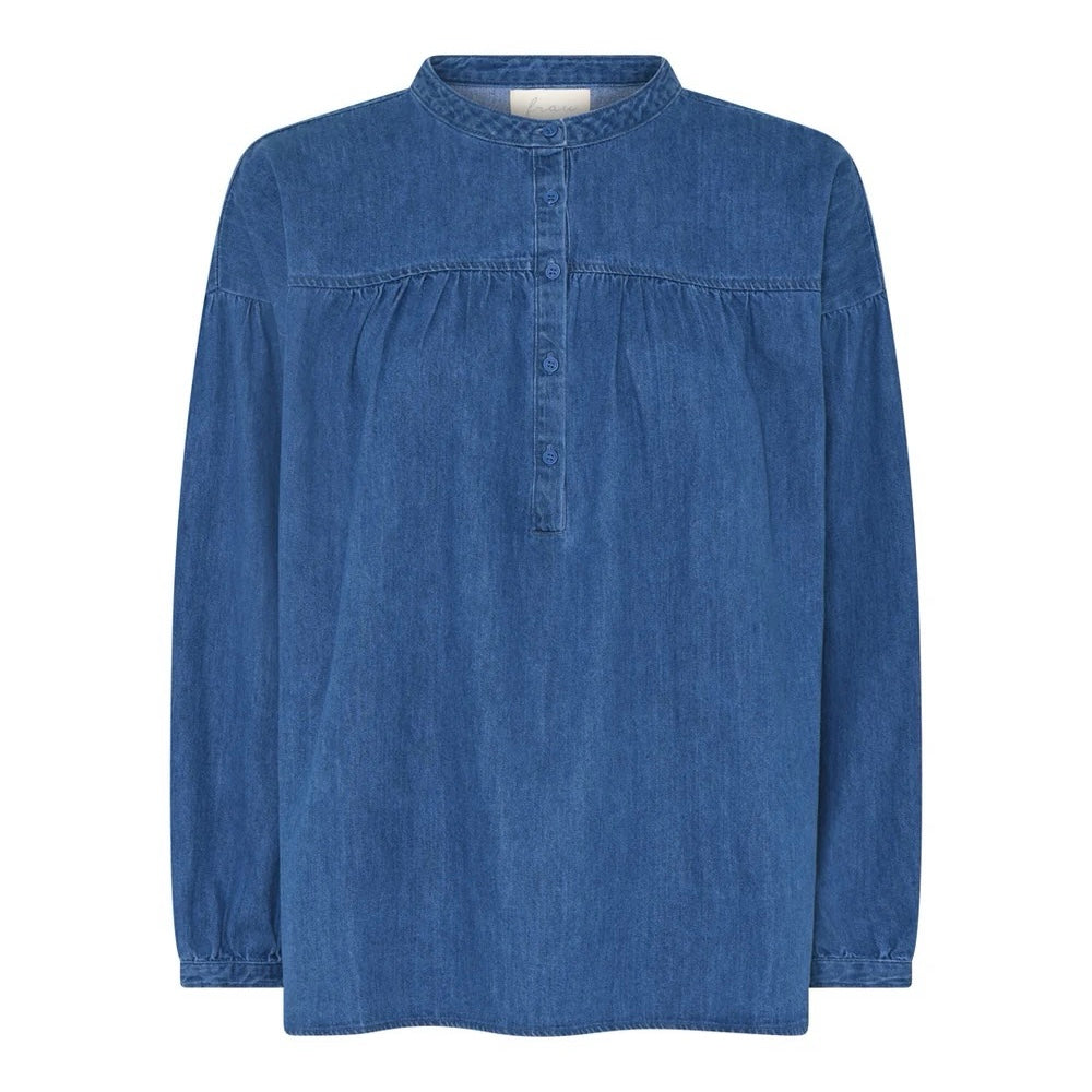 Paris denim skjorte, Clear blue denim - Frau