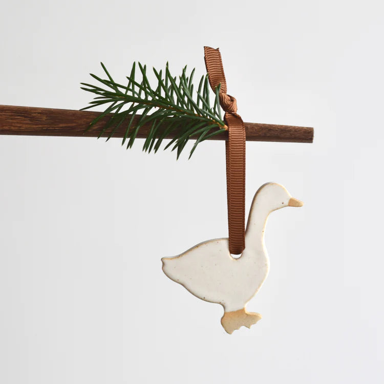 Jule Ornament, Julegås - Måne Ceramics Studio