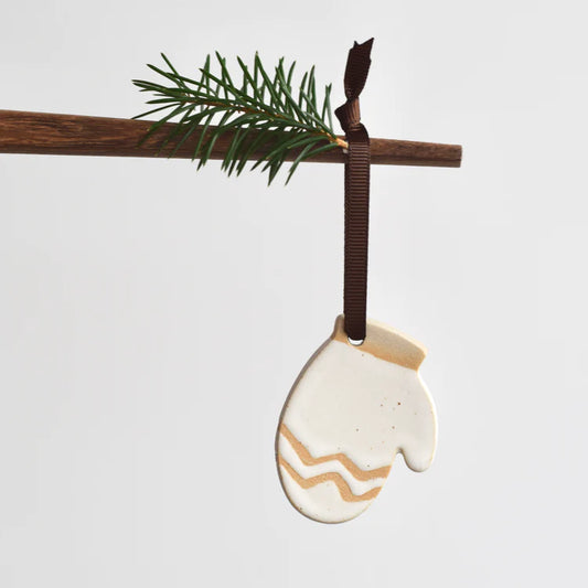 Jule Ornament, Handske - Måne Ceramics Studio