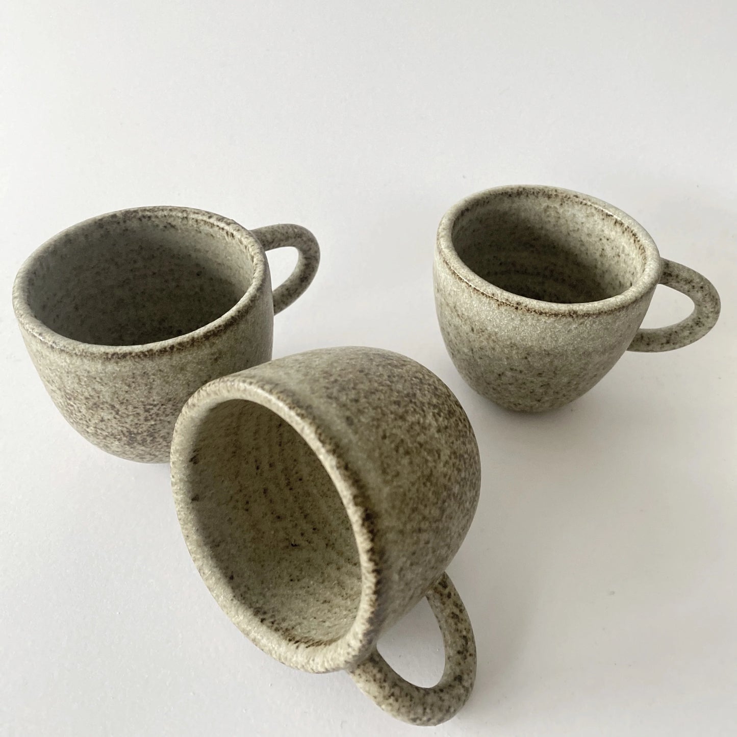 Espresso Cup Rounded w/ Handle Grey - Viki Weiland