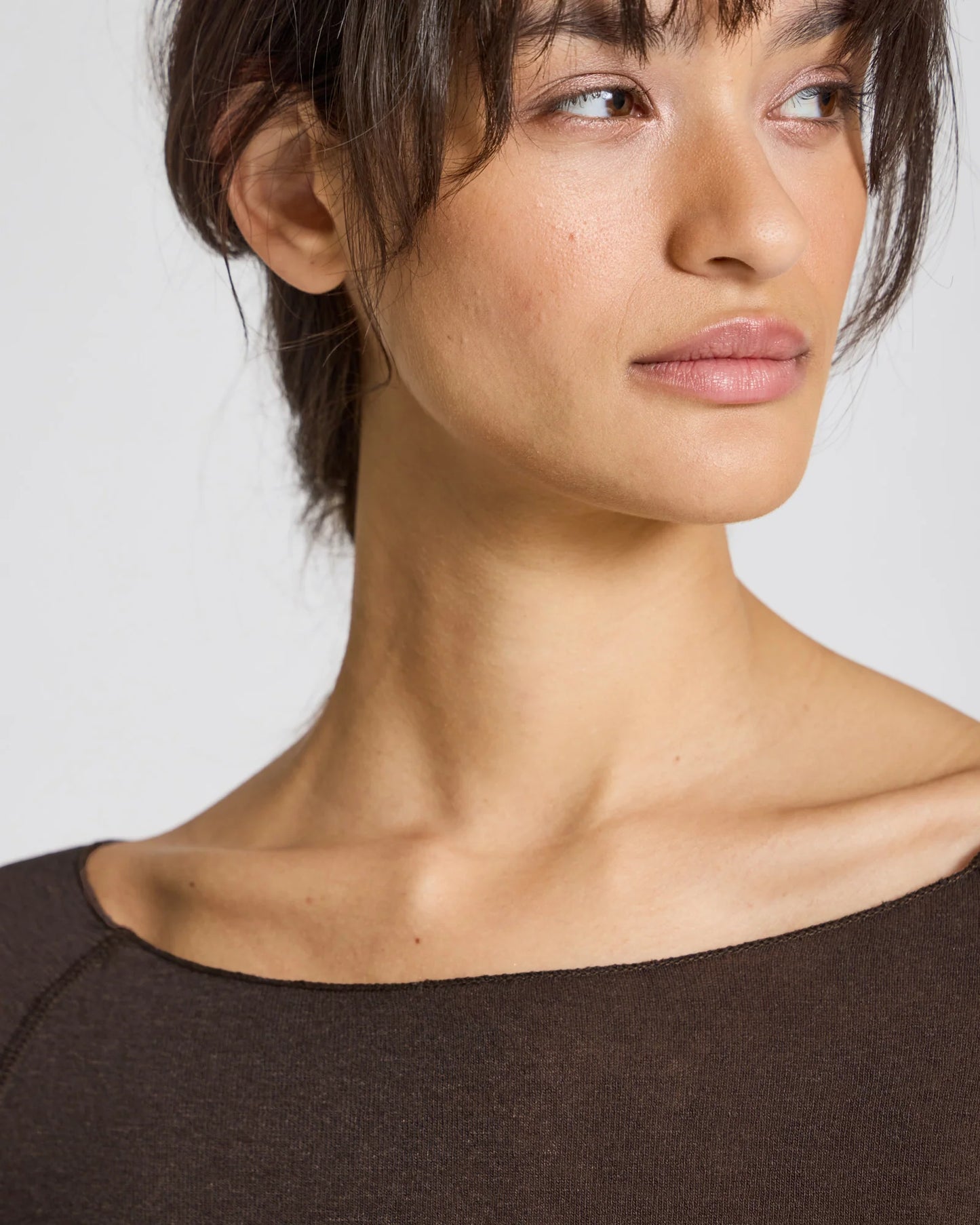 Amalie Wool Top - Mulch