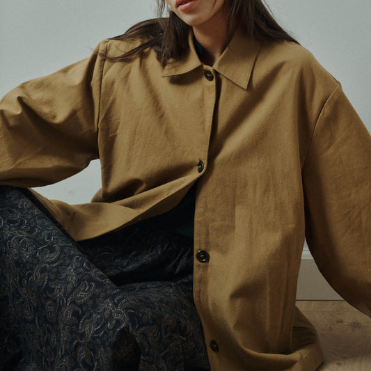 Vera short jacket – Dull gold
