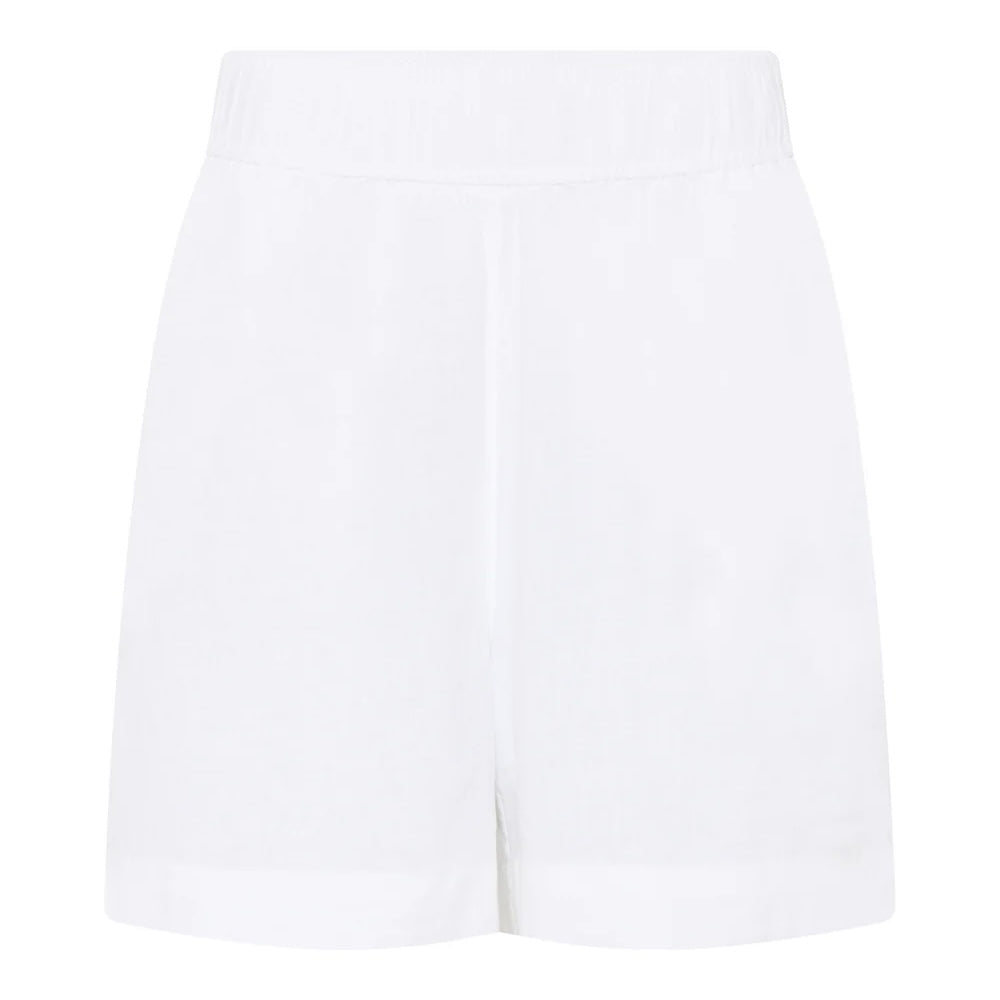 Sydney Linen Shorts, Bright White - FRAU