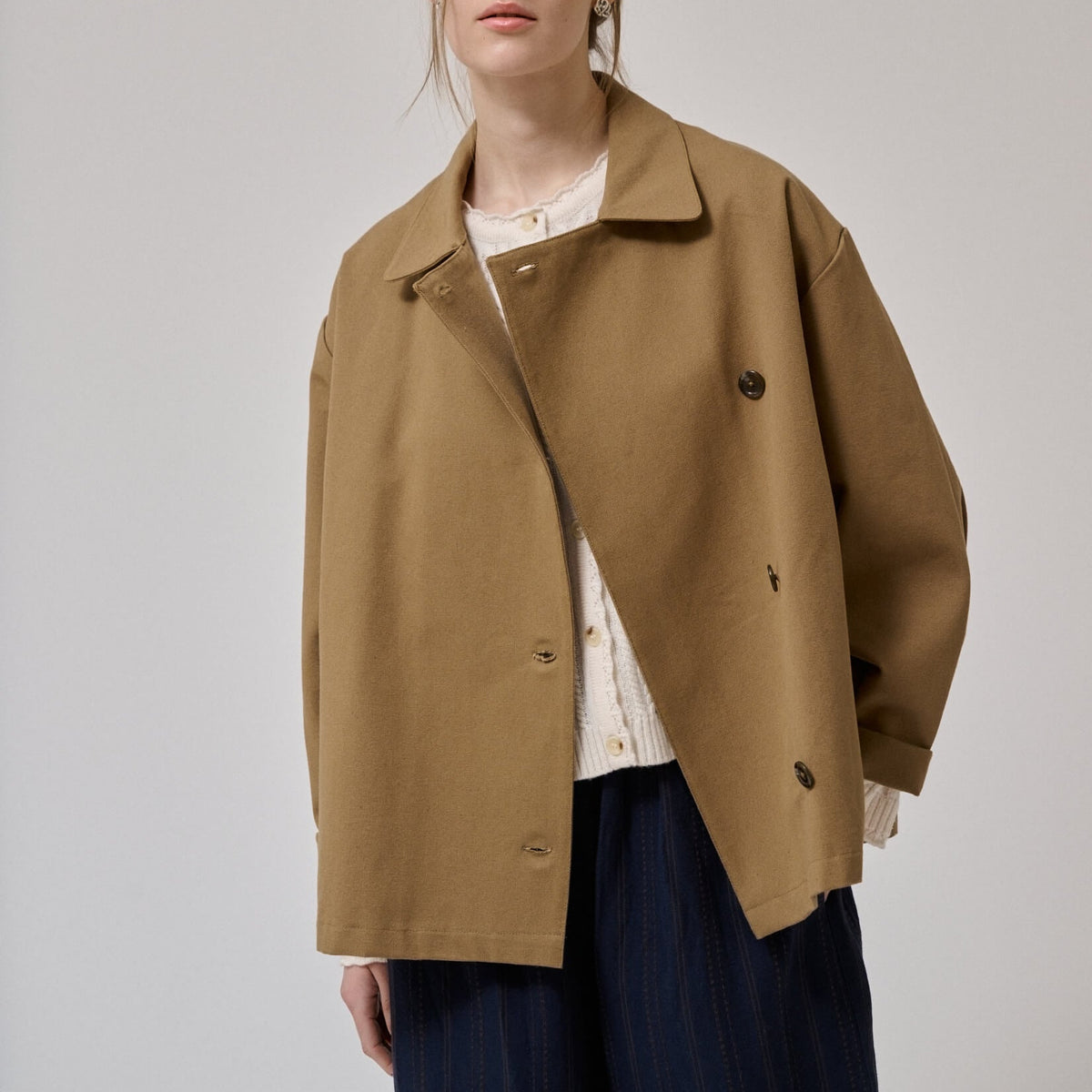 BAY SHORT JACKET - ERMINE