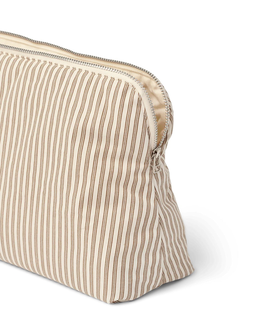CELIA TOILETTASKE - BROWN BEACH STRIPE - STUDIO FEDER