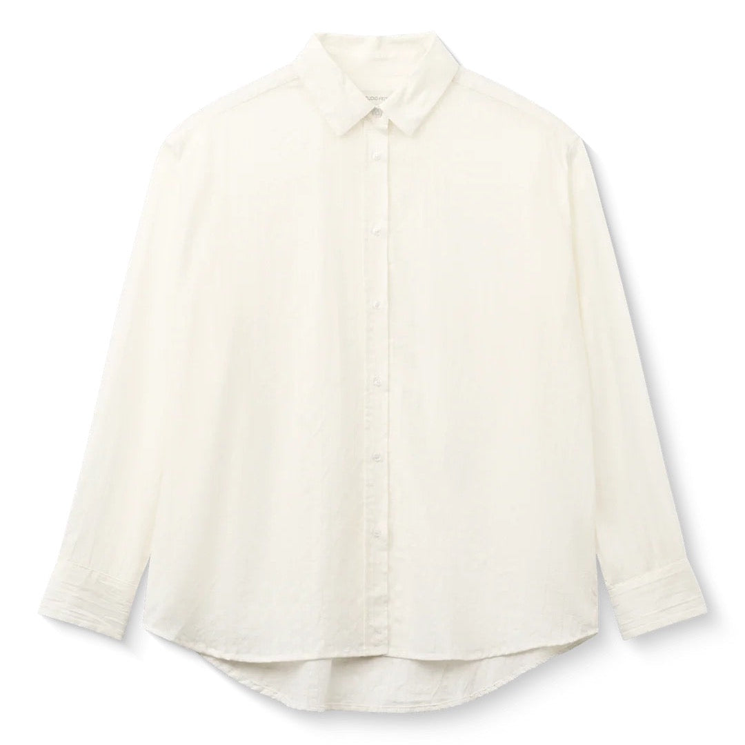 JOSIE SKJORTE, MILK - STUDIO FEDER