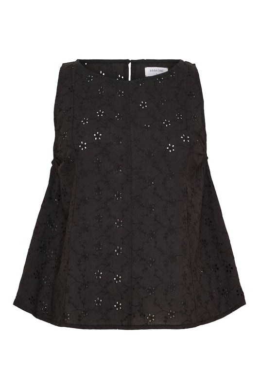 MELODY SL TOP, SORT - ANNE MI