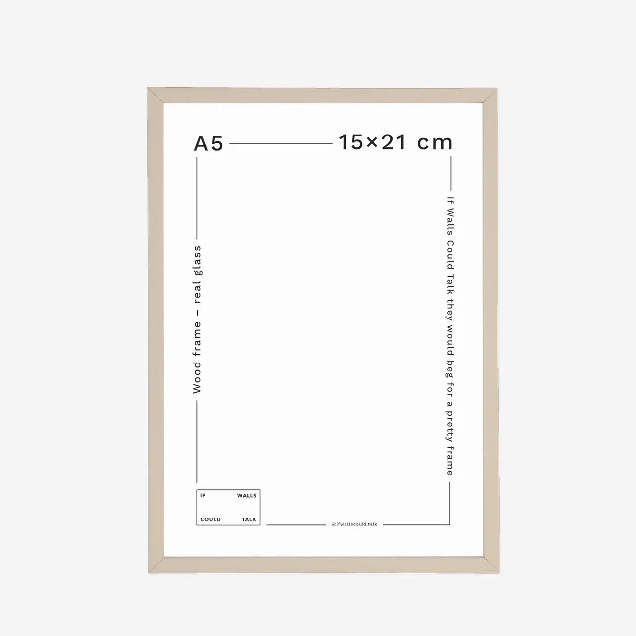 Ramme A5 - Beige Grey