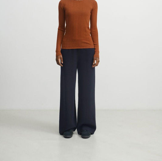 Felted Pants, dark navy - FUB