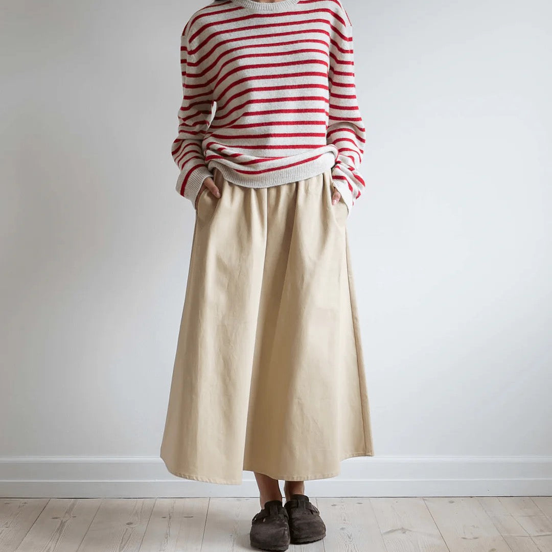 Agnes Nederdel, Sand Beige - Studio Feder
