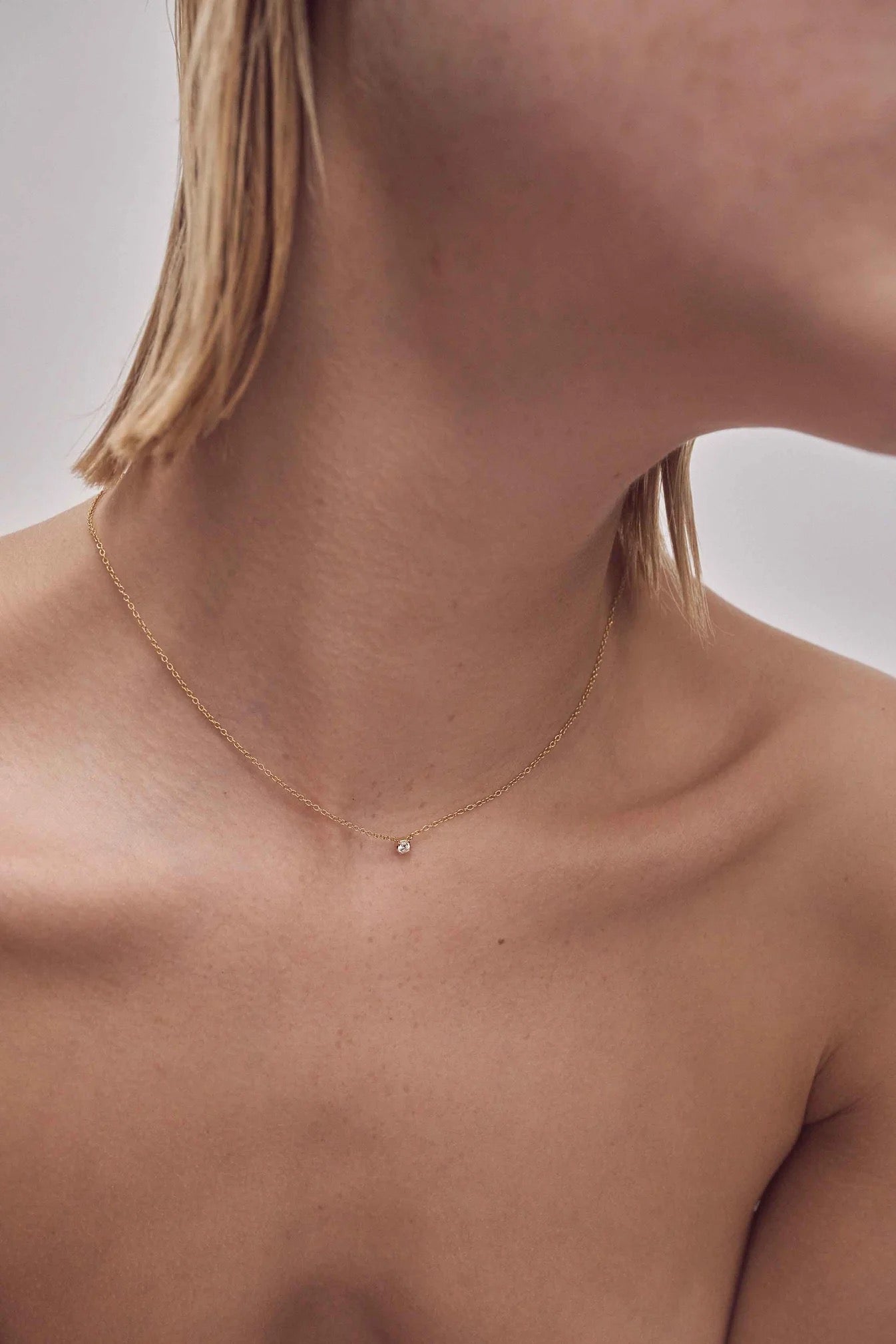 Oda Floating Necklace, 18 Gold Plating - Ragbag