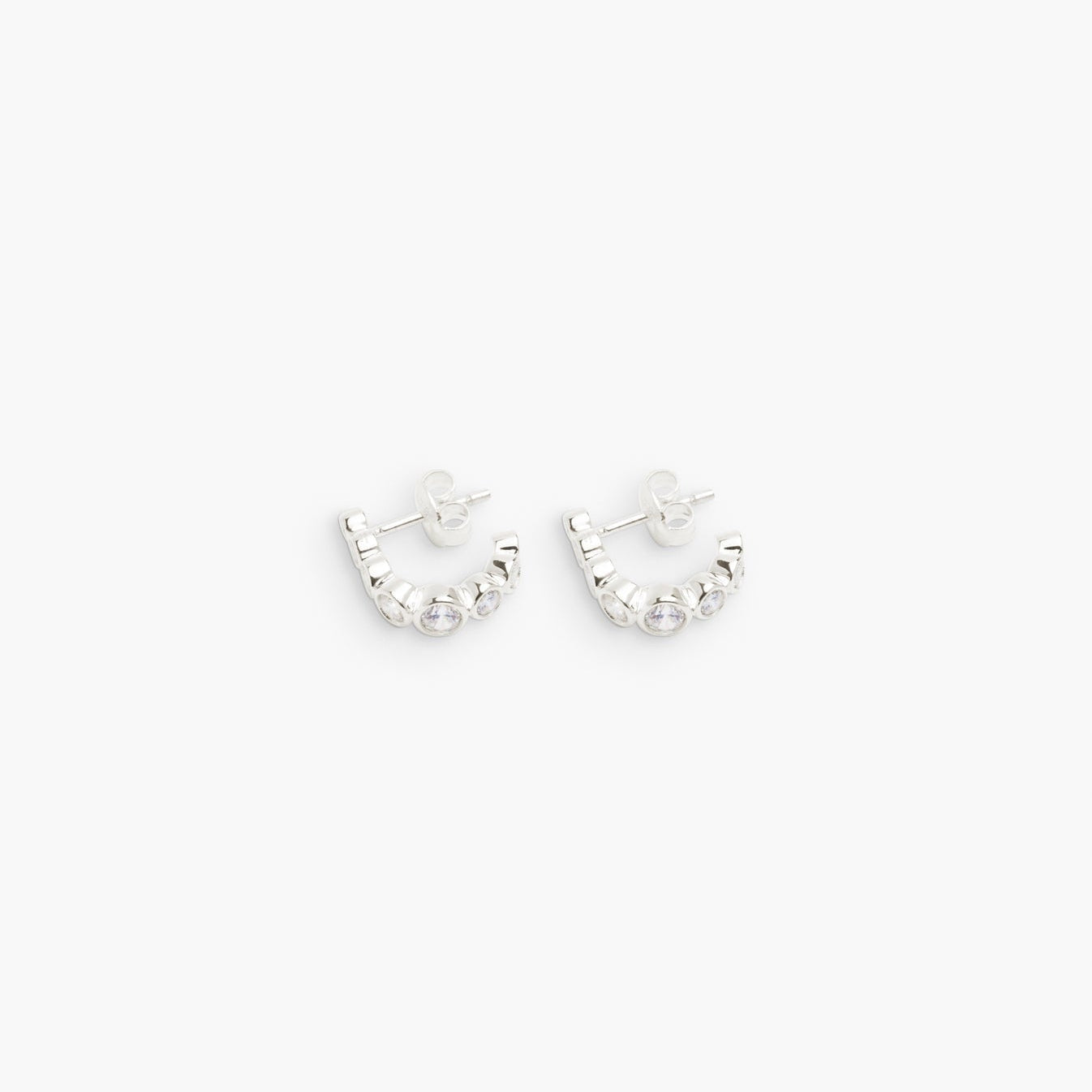 Odette Earrings, Silver - Ragbag