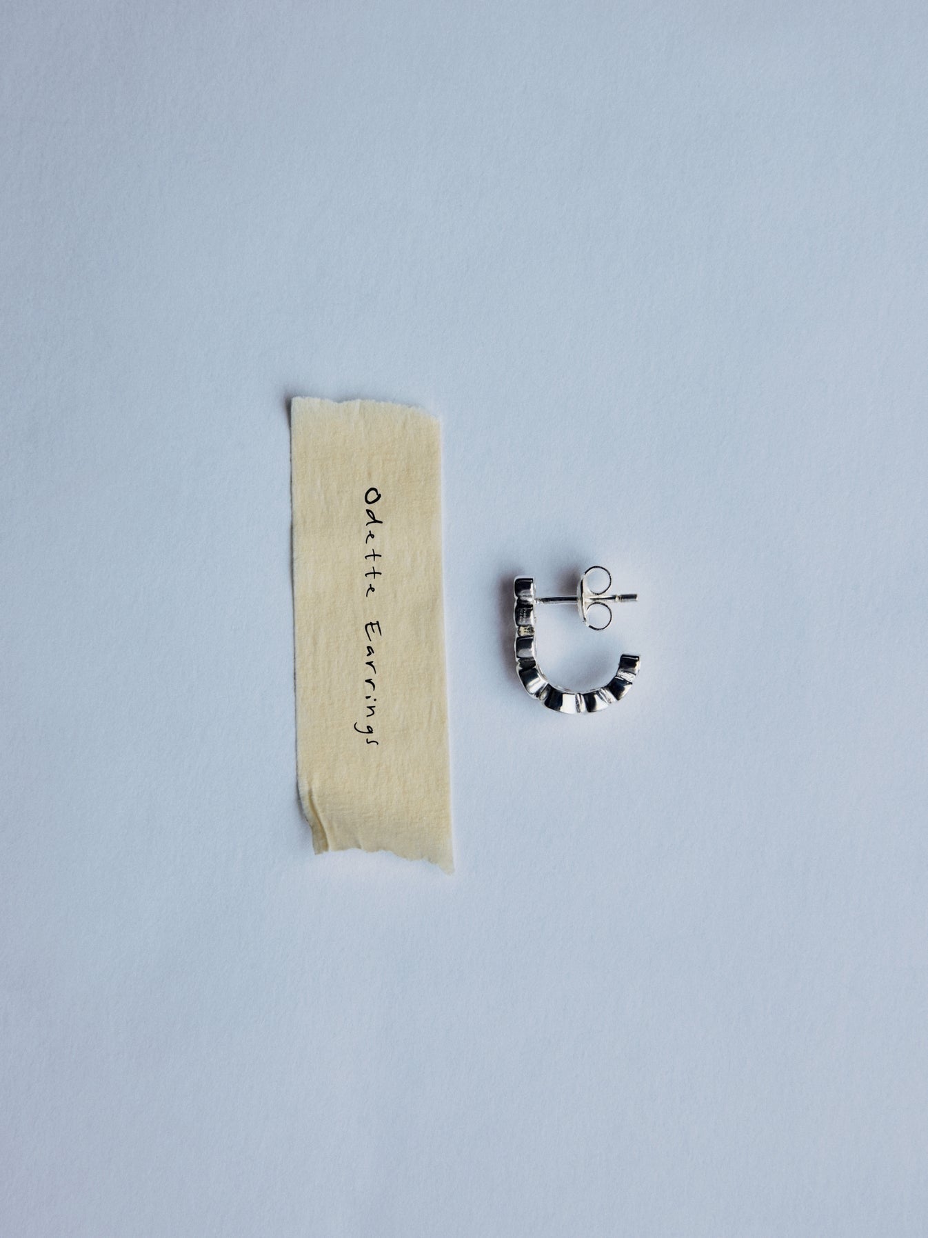 Odette Earrings, Silver - Ragbag