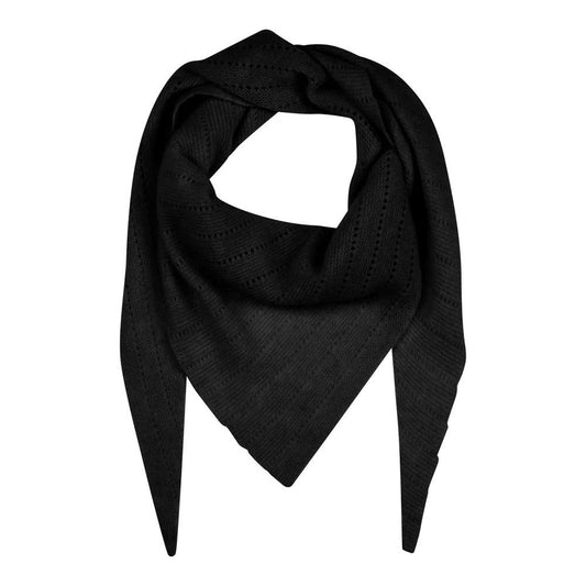 Doha Cashmere Scarf Large, Black - FRAU