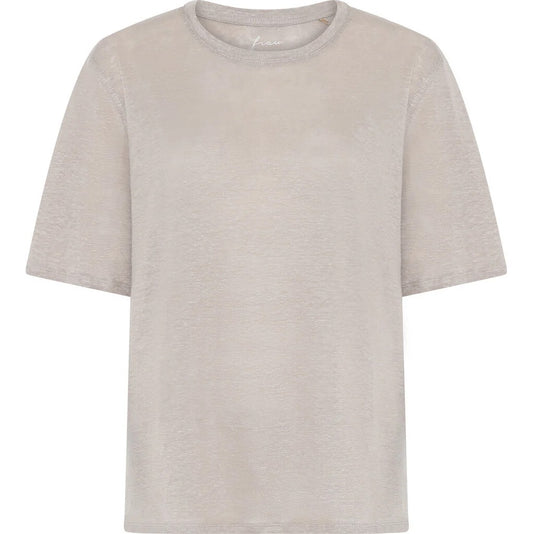 Kingston hør t-shirt, Pure Cashmere - Frau