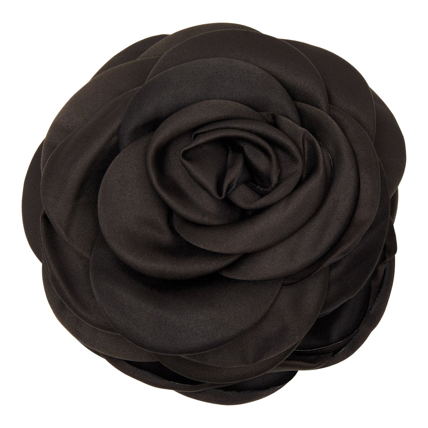 Giant Satin Rose Klemme, sort - Pico