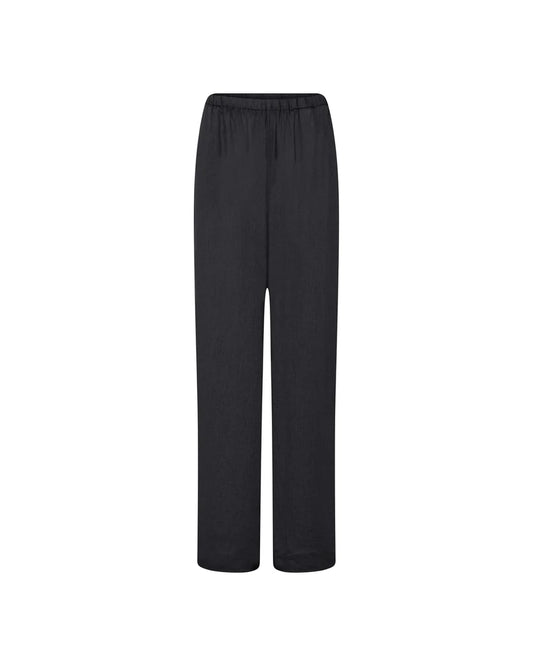 Cayenne Linen Wide Pants, Phantom - FRAU