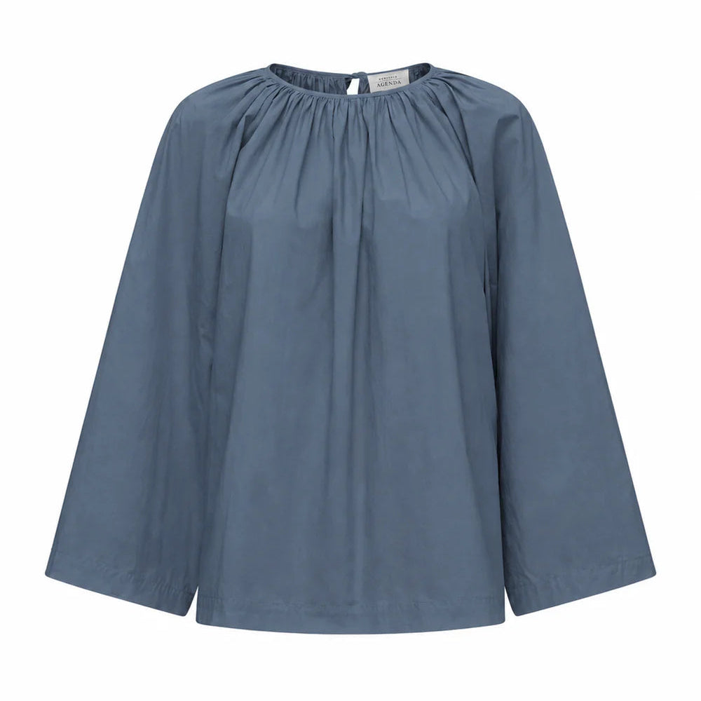 Silje top, Dusty Blue - Fabulous Agenda