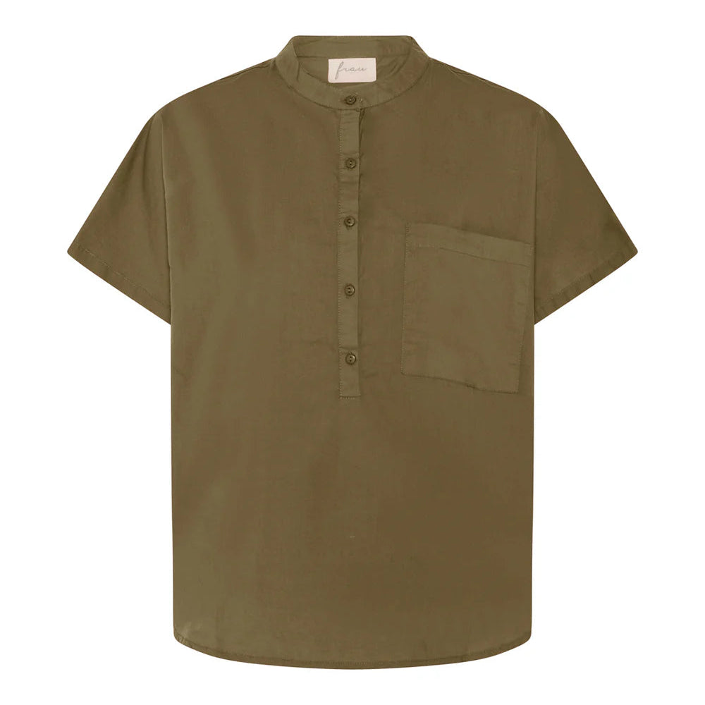 Colombo kortærmet skjorte, Military Olive - Frau