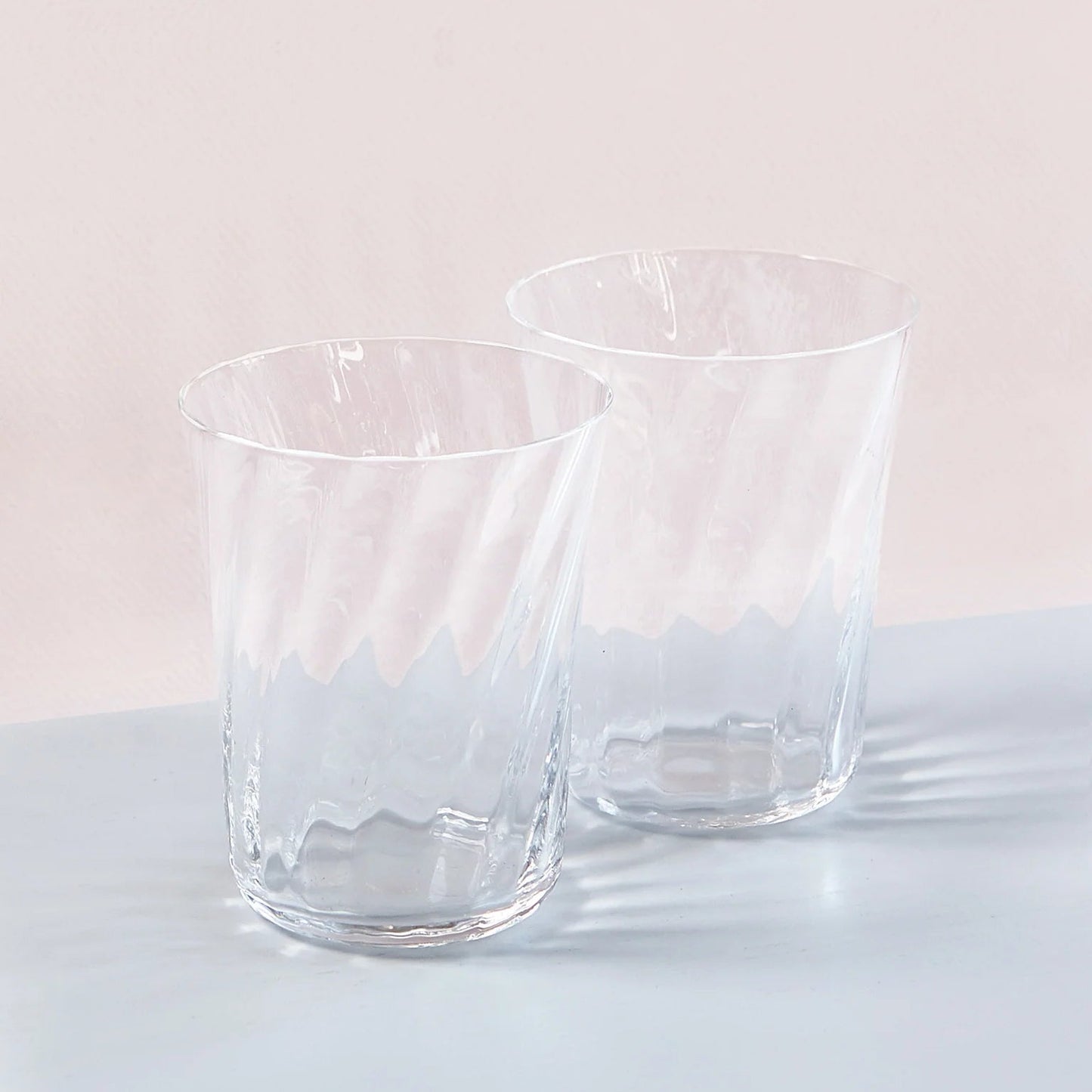 Concave glas - Clear Swirl