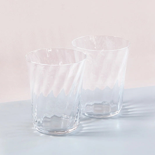 Concave glas - Clear Swirl