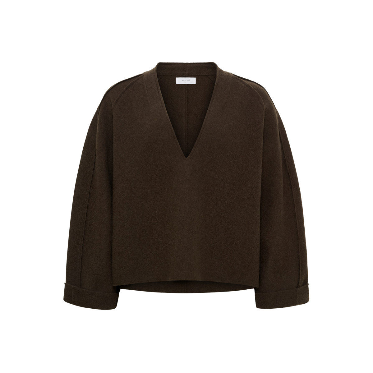 EA LS KNIT JUMPER - DEMITASSE
