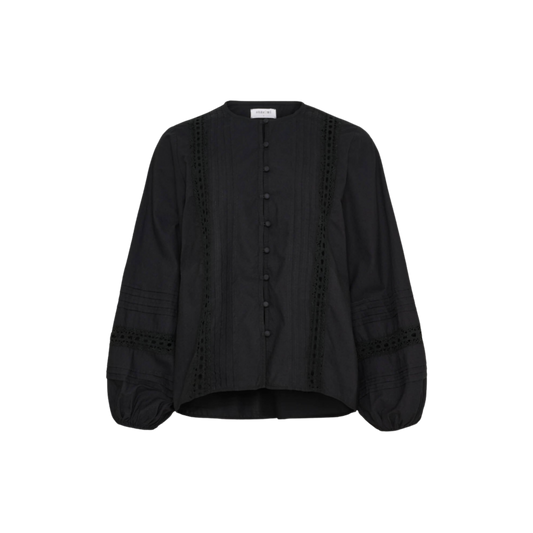 Lily LS SHIRT, BLACK - ANNE MI