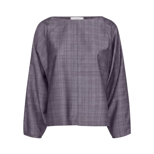 Ava top - wool check
