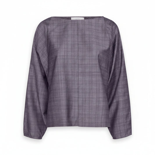Ava top - wool check