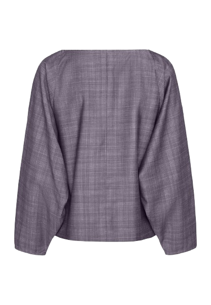 Ava top - wool check