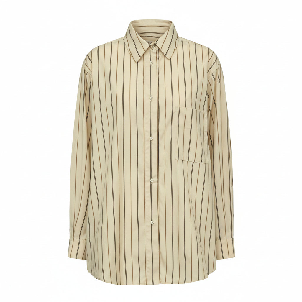 Alva Shirt, Oister stripe - Fabulous Agenda