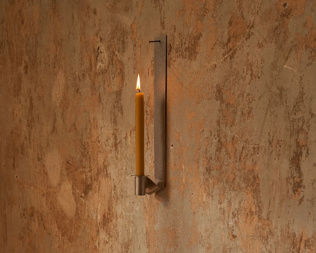 Ornament Candle Holder - Long / Stainless Steel