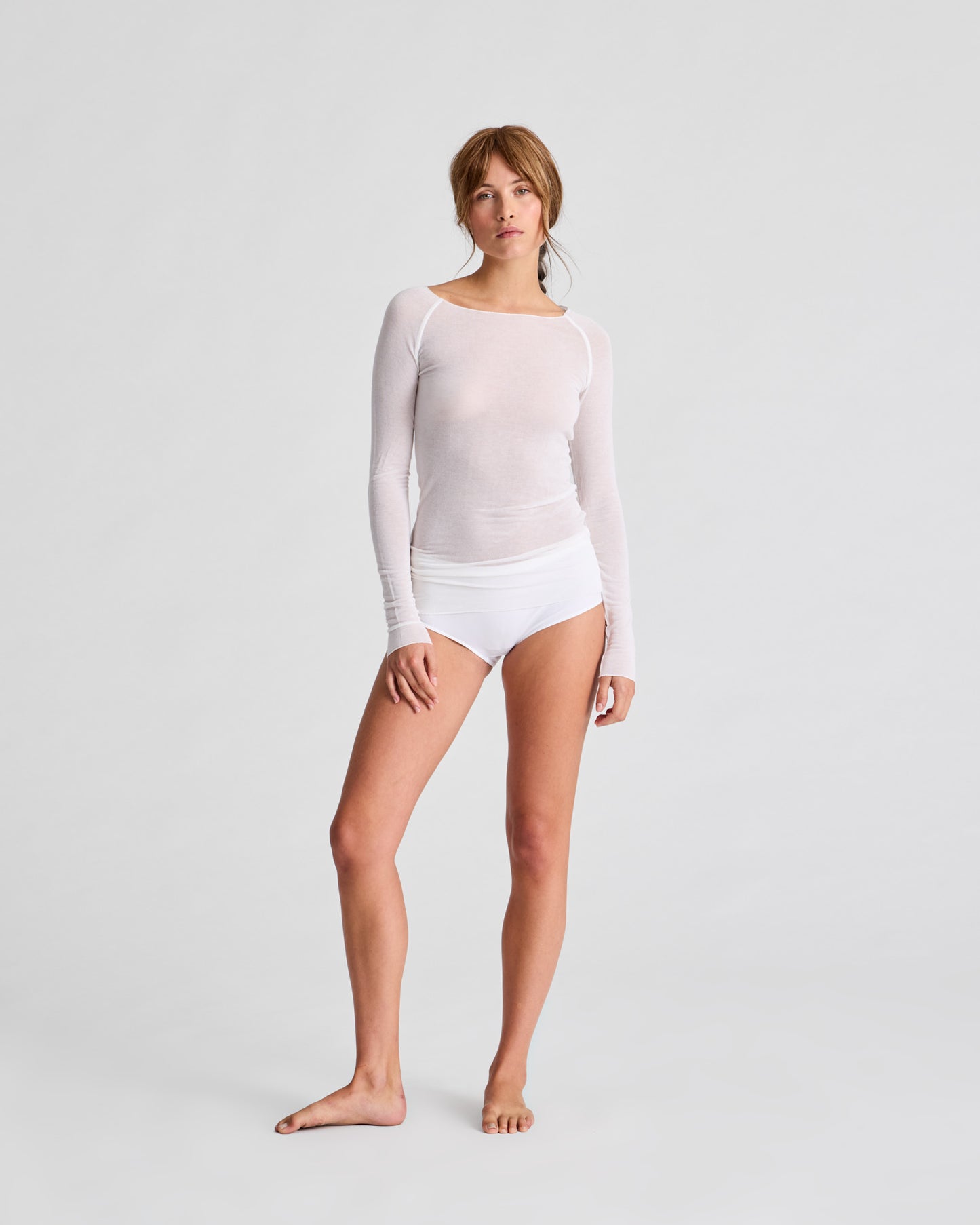 Amalie Wool Top - White