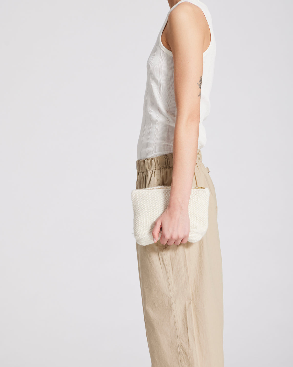 Stine Clutch Bag - Off White