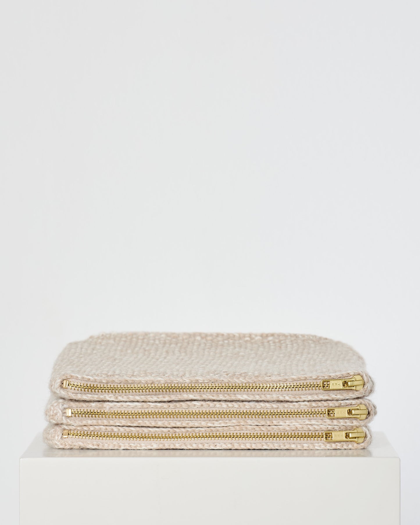 Stine Clutch Bag - Dust Powder/Ecru